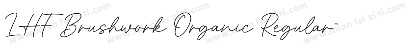 LHF Brushwork Organic Regular字体转换